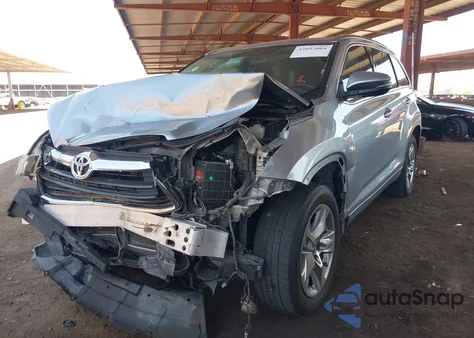 2014 Toyota Highlander Limited V6 z USA, uszkodzony, nr VIN 5TDYKRFH6ES013659